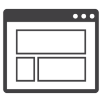 web browser web page display icon png
