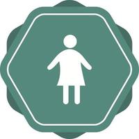 Unique Child Vector Glyph Icon