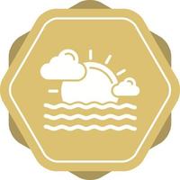 Unique Glyph icon with background vector