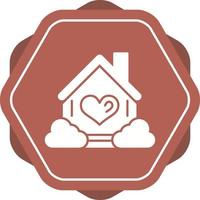 Unique Glyph icon with background vector