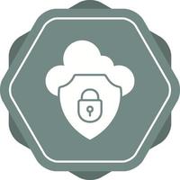 Unique Glyph icon with background vector