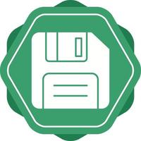 Unique Glyph icon with background vector