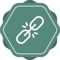 Unique Glyph icon with background vector