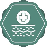 Unique Glyph icon with background vector