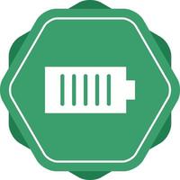 Unique Charging Cell Vector Glyph Icon