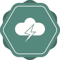 Unique Cloud Vector Glyph Icon