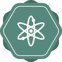 Unique Atom Vector Glyph Icon