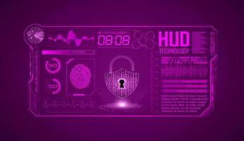 Modern HUD Technology Screen Background vector