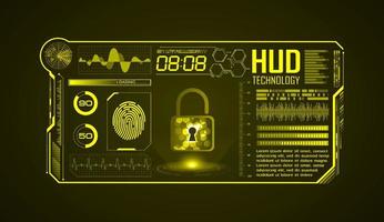 Modern HUD Technology Screen Background vector