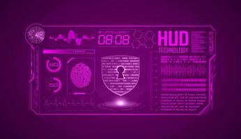 Modern HUD Technology Screen Background vector