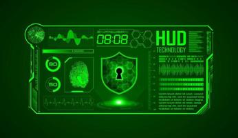 Modern HUD Technology Screen Background vector