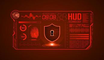 Modern HUD Technology Screen Background vector