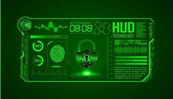 Modern HUD Technology Screen Background vector