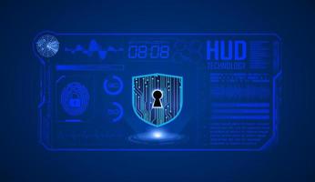 Modern HUD Technology Screen Background vector