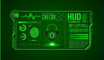 Modern HUD Technology Screen Background vector