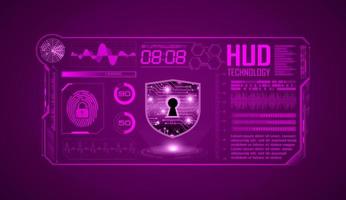 Modern HUD Technology Screen Background vector