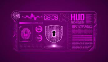 Modern HUD Technology Screen Background vector