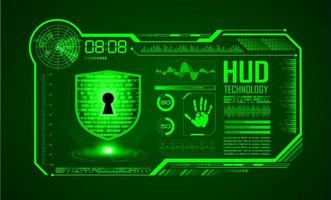 Modern HUD Technology Screen Background vector