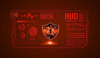 Modern HUD Technology Screen Background vector