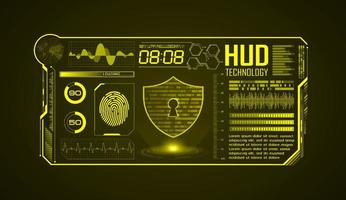 Modern HUD Technology Screen Background vector