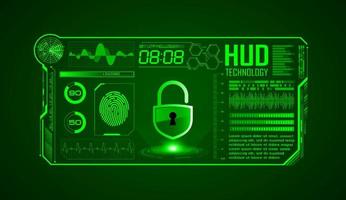 Modern HUD Technology Screen Background vector