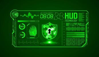 Modern HUD Technology Screen Background vector