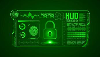 Modern HUD Technology Screen Background vector