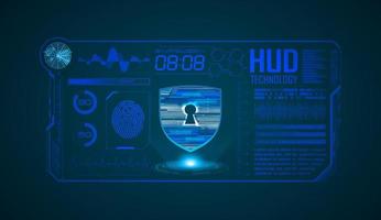 Modern HUD Technology Screen Background vector