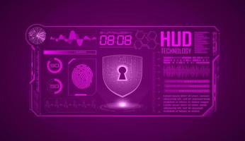 Modern HUD Technology Screen Background vector