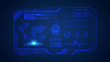 Modern HUD Technology Screen Background vector