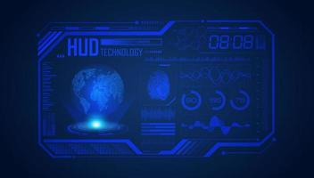 Modern HUD Technology Screen Background vector