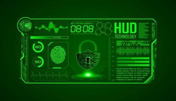 Modern HUD Technology Screen Background vector