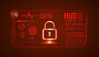 Modern HUD Technology Screen Background vector