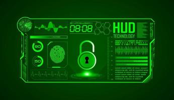 Modern HUD Technology Screen Background vector