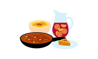 Traditional meals of diverse cuisines logo vector