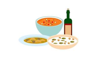 Traditional meals of diverse cuisines logo vector