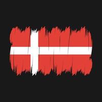 Denmark Flag Brush vector