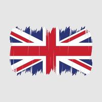 cepillo de la bandera del Reino Unido vector