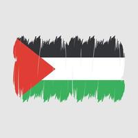 cepillo de bandera palestina vector