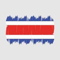 Costa Rica Flag Brush vector