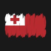 Tonga Flag Brush vector