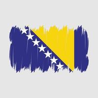 cepillo de la bandera de bosnia vector