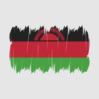 Malawi Flag Brush vector