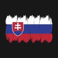 Slovakia Flag Brush vector