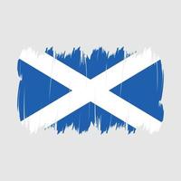 cepillo de la bandera de escocia vector