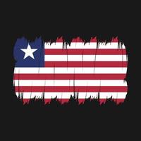 Liberia Flag Brush vector