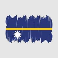 Nauru Flag Brush vector