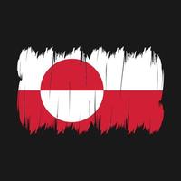 Greenland Flag Brush vector