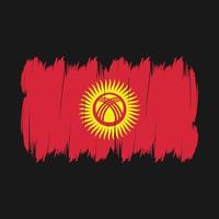 Kyrgyzstan Flag Brush vector