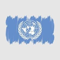 United Nations Flag Brush vector